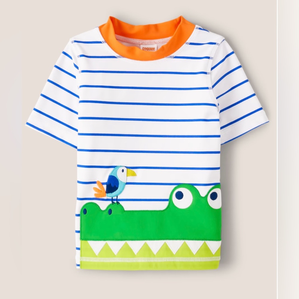 Gymboree embroidered Gator Rashguard 🐊